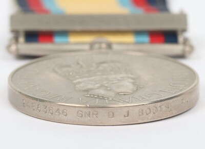 British Gulf War Medal with 16th Jan Bar, Royal Artillery. - 5