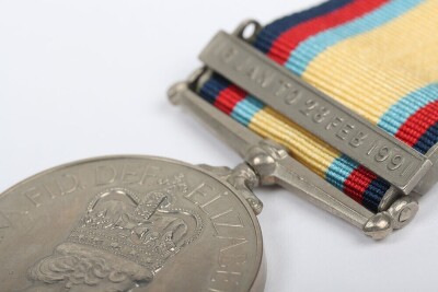 British Gulf War Medal with 16th Jan Bar, Royal Artillery. - 6
