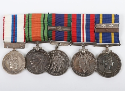 Scarce Royal Canadian Mounted Police Long Service Medal Group of 5 - 2