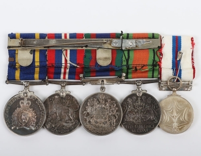 Scarce Royal Canadian Mounted Police Long Service Medal Group of 5 - 9