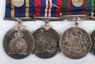 Scarce Royal Canadian Mounted Police Long Service Medal Group of 5 - 10