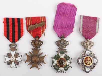 Grouping of Belgium Military and Civil Decorations