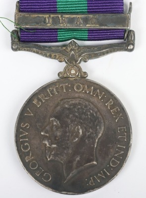 GVR V, General Service Medal (GSM) & Iraq Bar, Royal Irish Rifles.