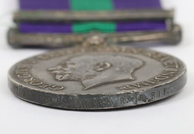 GVR V, General Service Medal (GSM) & Iraq Bar, Royal Irish Rifles. - 3