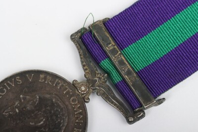 GVR V, General Service Medal (GSM) & Iraq Bar, Royal Irish Rifles. - 4