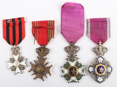 Grouping of Belgium Military and Civil Decorations - 2