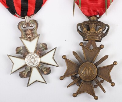 Grouping of Belgium Military and Civil Decorations - 3