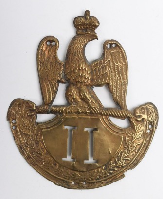 French 1st Empire Napoleonic Infantry Shako Plate