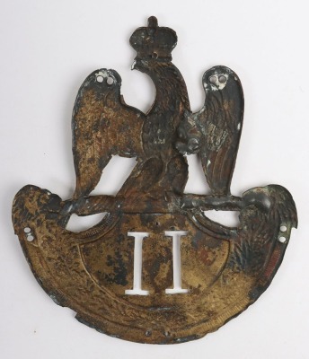 French 1st Empire Napoleonic Infantry Shako Plate - 4