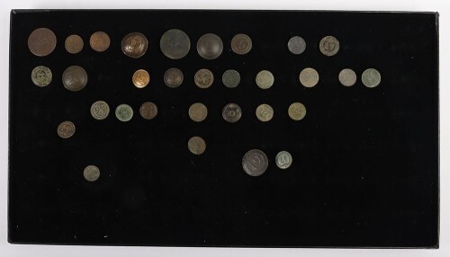 Collection of Napoleonic Military and Civilian Tunic Buttons,