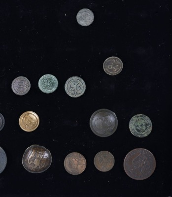 Collection of Napoleonic Military and Civilian Tunic Buttons, - 2