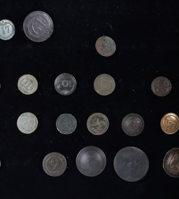 Collection of Napoleonic Military and Civilian Tunic Buttons, - 3
