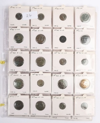 Collection of Napoleonic Military and Civilian Tunic Buttons, - 5