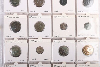 Collection of Napoleonic Military and Civilian Tunic Buttons, - 7