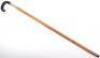An Edwardian walking stick with spirit level and scaled ruler - 2