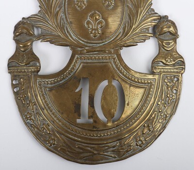 French Model 1815 Shako Plate of the 10th Legion Departmentale - 3