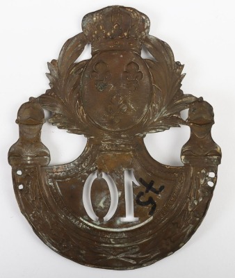 French Model 1815 Shako Plate of the 10th Legion Departmentale - 4