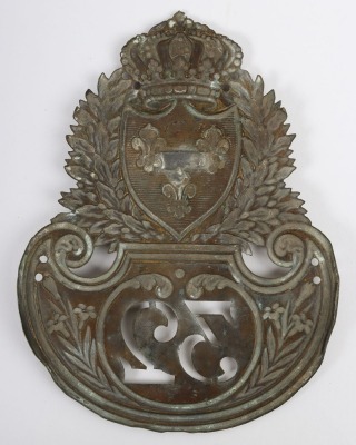 French Model 1821 Grenadiers du 32nd Infantry Shako Plate - 4