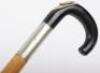 An Edwardian walking stick with spirit level and scaled ruler - 4