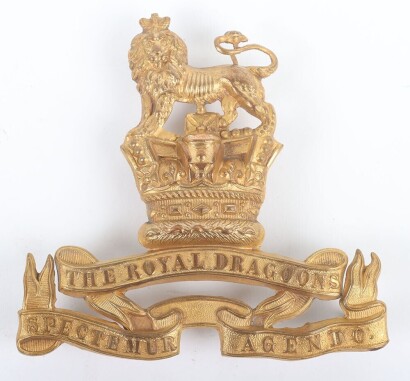 Rare Victorian 1st Royal Dragoons Band Pouch Badge Circa 1898