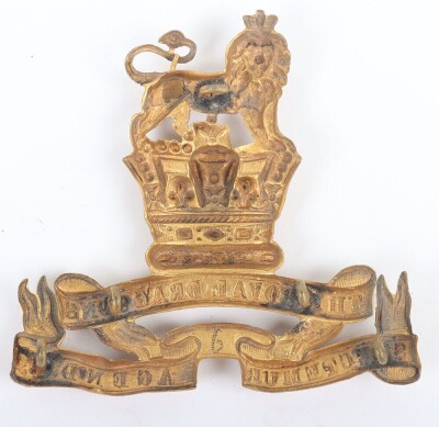 Rare Victorian 1st Royal Dragoons Band Pouch Badge Circa 1898 - 2