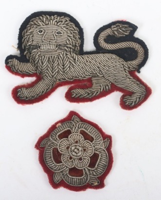 Victorian Kings Own Royal Lancaster Regiment Officers Forage Cap Badge