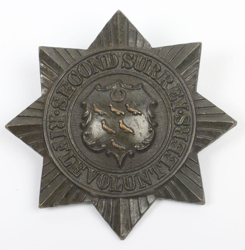 Victorian 2nd Surrey Rifle Volunteers Other Ranks Glengarry Badge