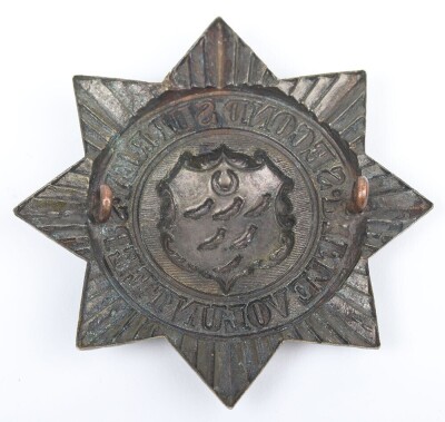 Victorian 2nd Surrey Rifle Volunteers Other Ranks Glengarry Badge - 2