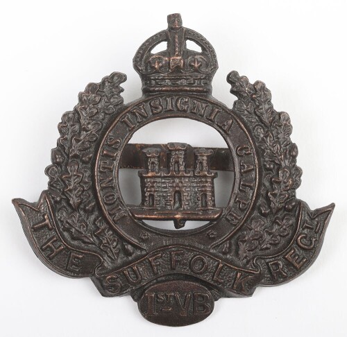 1st Volunteer Battalion Suffolk Regiment Officers Cap Badge