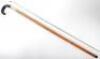 An Edwardian walking stick with spirit level and scaled ruler - 7