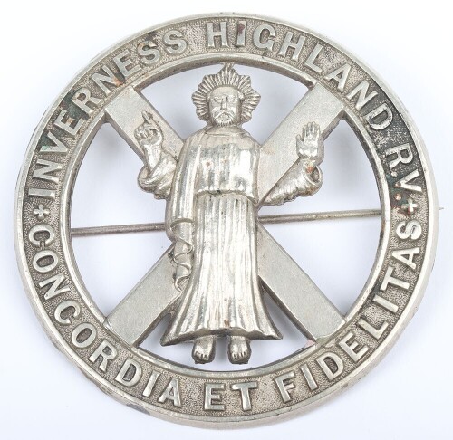1st Inverness Highland Rifle Volunteers Glengarry Badge