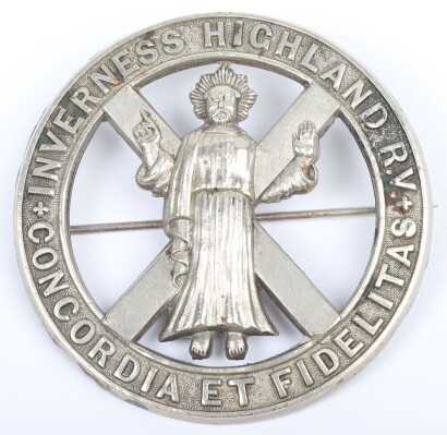 1st Inverness Highland Rifle Volunteers Glengarry Badge