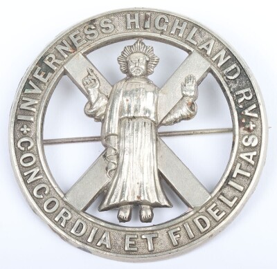1st Inverness Highland Rifle Volunteers Glengarry Badge