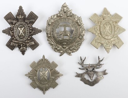Grouping of Scottish Volunteer Glengarry Badges
