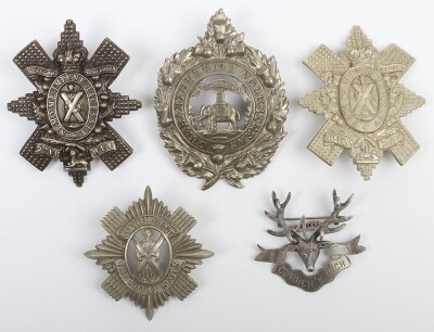 Grouping of Scottish Volunteer Glengarry Badges