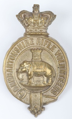 Victorian Dumbartonshire Rifle Volunteers Shako Badge