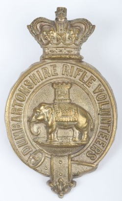 Victorian Dumbartonshire Rifle Volunteers Shako Badge