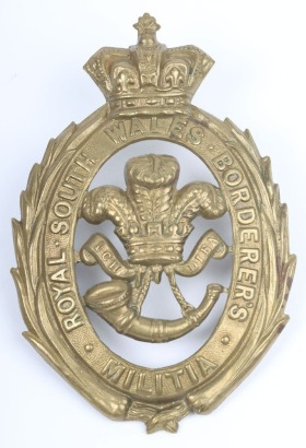 Victorian Royal South Wales Borderers Militia Other Ranks Glengarry Badge 1876-81