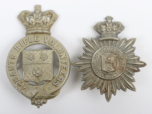 Victorian Hampshire Rifle Volunteers Headdress Badges