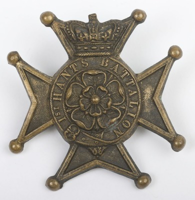 Scarce Early Glengarry Badge of the 1st Hants Battalion (Hampshire Regiment)