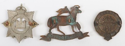 3x Volunteer Battalion Cap Badges - 2