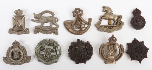 10x WW2 War Economy Plastic Cap Badges