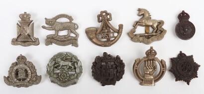 10x WW2 War Economy Plastic Cap Badges