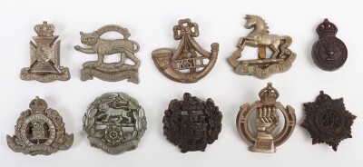10x WW2 War Economy Plastic Cap Badges