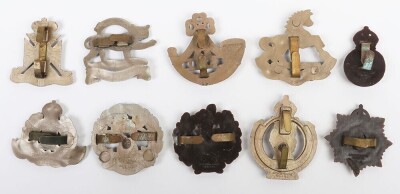 10x WW2 War Economy Plastic Cap Badges - 2