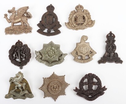 10x WW2 War Economy Plastic Cap Badges