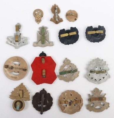 Grouping of WW2 War Economy Plastic Cap and Collar Badges - 2