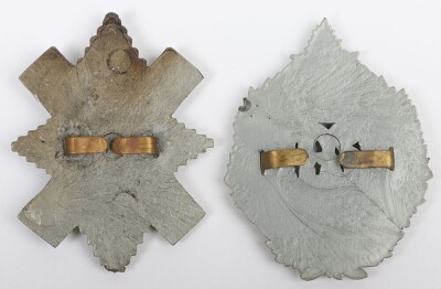 2x WW2 War Economy Scottish Regiments Glengarry Badges - 2