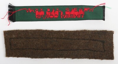 2x WW2 Women's Land Army Timber Corps Shoulder Titles - 2