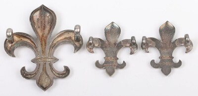 Hallmarked Silver Manchester Regiment Officers Cap and Collar Badge Set - 2